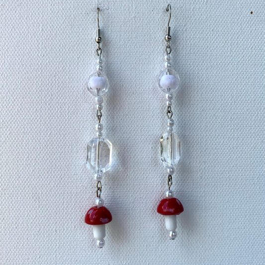 Dangle Mushroom Earrings